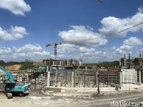 Potret Kawasan Istana Negara di IKN yang Baru Ditengok Jokowi