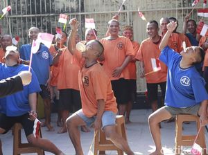 Serunya Tahanan Polres Blitar Kota Ikut Lomba Agustusan