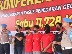 Polisi Gagalkan Peredaran 11,7 Kg Sabu di Batam, 3 Pelaku Ditangkap