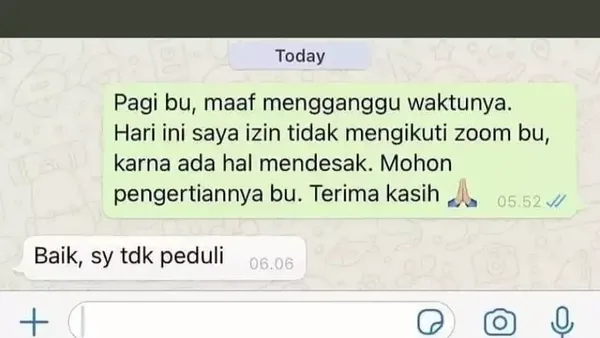 10 Chat Absurd Mahasiswa dan Dosen, Ada yang Pernah Bernasib Sama?