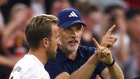 Harry Kane mencatatkan 45 penampilan di bawah komando Tuchel di Munich. 44 Gol Dicetaknya (Reuters)