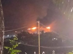 Pabrik STG Batu Bara di PT PUSRI Terbakar Hebat, Polisi Turun Tangan