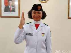 Cerita Paskibraka Lilly Wenda Tetap Fokus saat Sepatu Lepas Sebelah