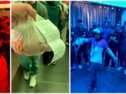 Kocak! Terjebak di Pesta Saat Antar Makanan, Ojol Ini Lakukan Atraksi