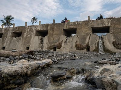 Penurunan Debit Air di Cekdam Balane Sulteng Gegara Kemarau