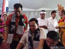 Prabowo Susul Budiman Sudjatmiko Hadiri Deklarasi Relawan Prabu Semarang