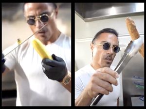 Salt Bae Bikin Pisang Goreng dengan Penuh Gaya, Netizen Nyinyir Salt Bae Bikin Pisang Goreng dengan Penuh Gaya, Netizen Nyinyir