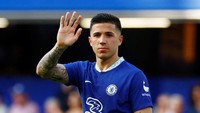 Chelsea kini punya trio gelandang baru. Sudah ada Enzo Fernandez dan kini kedatangan Moises Caicedo dari Brighton dan Romeo Lavia dari Brighton (Reuters)