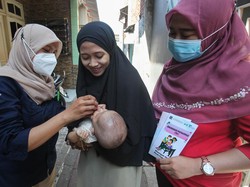 Grafik Capaian Imunisasi Anak RI, Masih Banyak yang Belum Lengkap