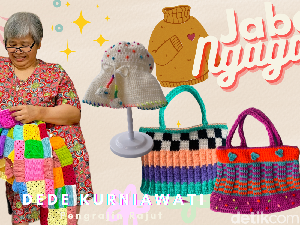 Menengok Semangat dan Cantiknya Rajutan Karya Dede