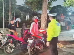 Sejumlah Pemotor Berknalpot Brong Terjaring Razia di Bogor