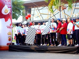 Kampanye Pemilu Damai Lewat Fun Run and Walk Ala Polres Karawang