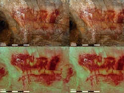 Foto Unik Gambar Manusia Purba di Gua Prasejarah, Ada Hewan Ini