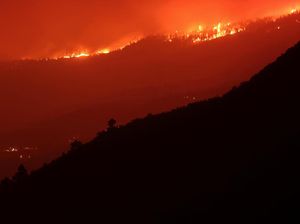 Hutan di Pulau Tenerife Spanyol Masih Membara