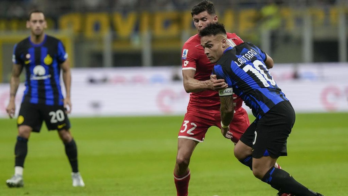 Inter Milan menang 2-0 atas Monza berkat dua gol Lautaro Martinez (Foto: AP/Luca Bruno)