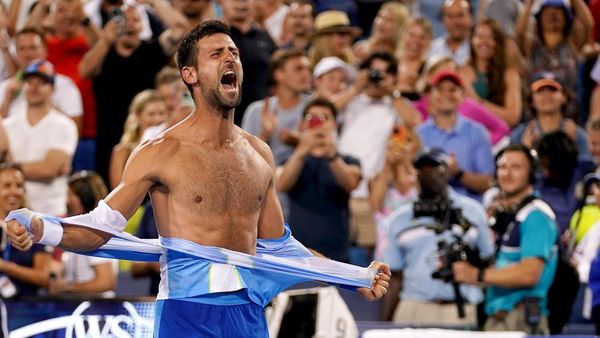 Ekspresi Djokovic Usai Menang Pertarungan Sengit Versus Carlos Alcaraz