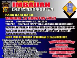 Jelang Ritual Mecepuk, Lalu Lintas Banjarangkan Klungkung Akan Ditutup