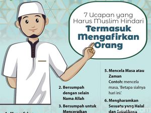 Infografis: 7 Ucapan yang Harus Muslim Hindari, Termasuk Mengafirkan Orang Infografis: 7 Ucapan yang Harus Muslim Hindari, Termasuk Mengafirkan Orang