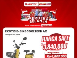 Jangan Lupa Besok Transmart Full Day Sale! Sepeda Listrik Diskon Rp 1 Jutaan