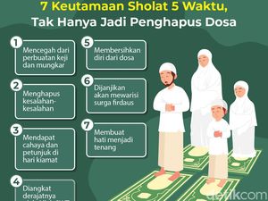 Infografis: Catat! Ini 7 Keutamaan Sholat 5 Waktu