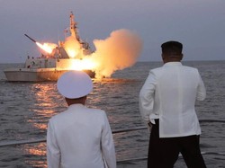 Diawasi Kim Jong Un, Korut Uji Coba Rudal Jelajah