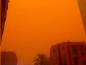 Langit Maroko Berwarna Oranye Bak Akhir Zaman Langit Maroko Berwarna Oranye Bak Akhir Zaman