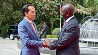 Momen Hangat Jokowi Bertemu Presiden Kenya