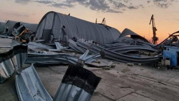 Penampakan Gudang Biji-bijian di Odesa Ukraina Hancur Digempur Rusia
