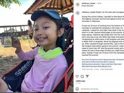 Pendaki Cilik Hanun: 22 Jam ke Puncak Gunung Rinjani & Ingin ke Kilimanjaro