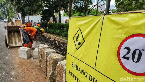 Revitalisasi Trotoar di Jakpus Ditarget Selesai November 2023