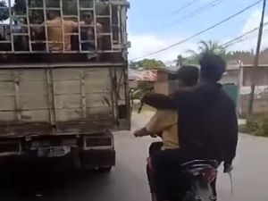 Heboh Pelajar Acungkan Sajam di Langkat, 4 Orang Ditangkap