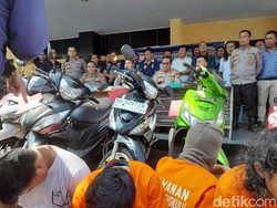 Polisi Libas Pelaku Curanmor di Bengkulu-Pangkalpinang, Belasan Motor Disita