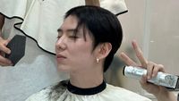 Foto Proses Kihyun MONSTA X Potong Rambut hingga Berangkat Wamil