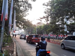 Lalin Kawasan Masjid Istiqlal Kembali Normal usai Tabligh Akbar Tadi Malam