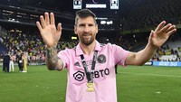 Messi sukses bawa Inter Miami menjuarai Leagues Cup di tahun 2023 kemarin. Messi langsung jadi jagoan, perannya tidak terganti (Reuters)