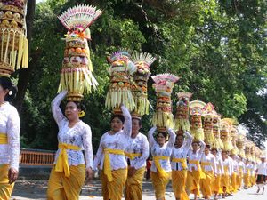 Warga Desa Adat Kukuh Gelar Tradisi Ngerebeg di Alas Kedaton