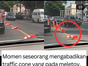 Viral Traffic Cone di Jalanan Semarang Meleyot gegara Panas, Ini Faktanya Viral Traffic Cone di Jalanan Semarang Meleyot gegara Panas, Ini Faktanya