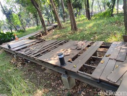 4 Fakta Rusak Parah Jembatan Tebet Eco Park