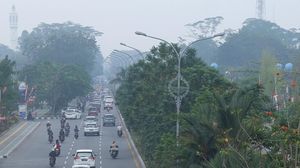 Kota Pontianak Dikepung Kabut Asap