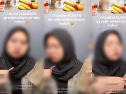 Viral Anjuran Tak Minum Sehabis Makan, Bukti Banyak Info Sesat di Medsos?