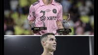 Baik Messi maupun Ronaldo sejatinya masih tetap unjuk gigi di tengah usia mereka yang tak lagi muda. Fans bola diminta fokus pada aspek ini tanpa berlebihan saling beradu banter. Foto: dok. Internet/Twitter