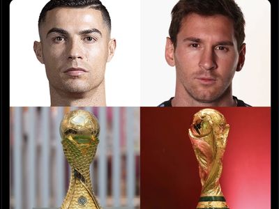 Meme Menikmati Rivalitas 2 GOAT, Ronaldo Vs Messi