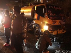 Truk Tangki Tabrak Karnaval di Pacet Tewaskan 3 Orang gegara Rem Blong