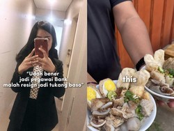 Cerita Lengkap Wanita Viral Resign Jadi Pegawai Bank, Kerja Jadi Tukang Bakso