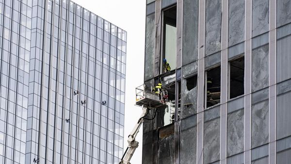 Penampakan Gedung di Kawasan Bisnis Moskow Rusak Dihantam Drone