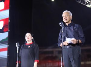 Puan Pegang Tongkat Komando Bung Karno yang Hadir di Apel Pemenangan PDIP