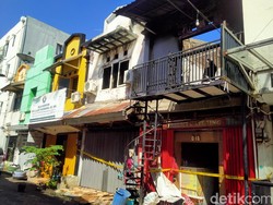 4 Ruko di Jalan Topaz Makassar Terbakar, Diduga Akibat Korsleting Listrik