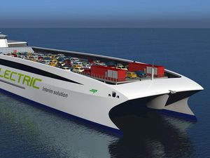 Ini Tampang Kapal Feri Listrik, Bisa Angkut Ratusan Mobil Sekali Berlayar