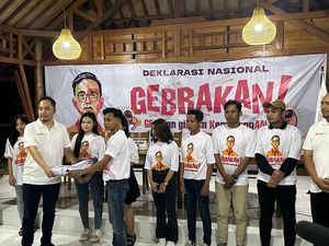 Ratusan Relawan di Surabaya Deklarasikan Gibran Maju Pilpres 2024
