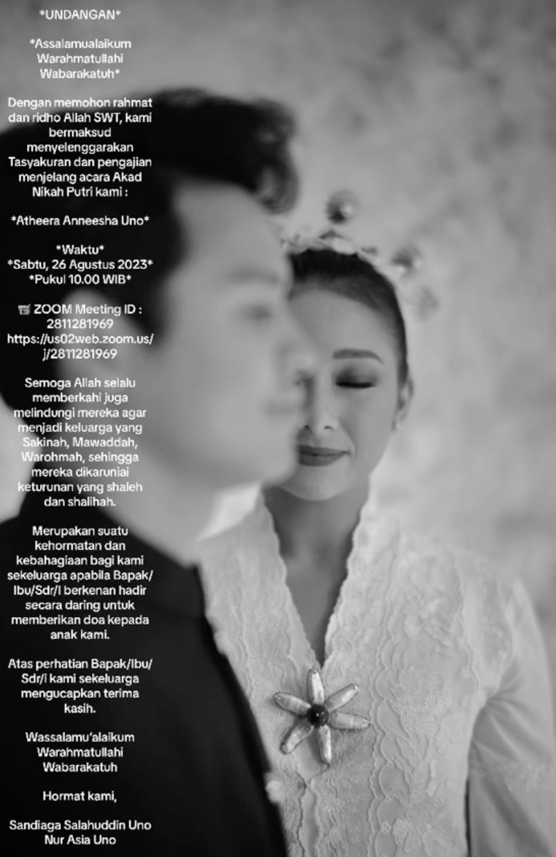 Anneesha Atheera, Putri Sandiaga Uno Pengajian Jelang Pernikahan